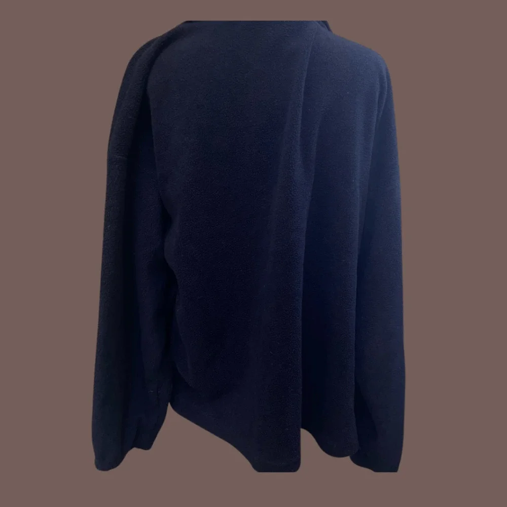 Tipsy Reno Nevada Fleece Jacket | Black Zip | Size XL | Vintage